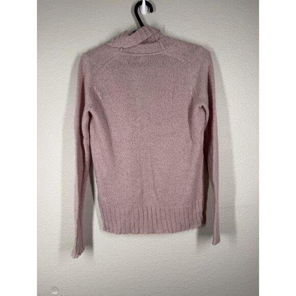 J Crew Pink Wool Mohair Blend V Neck Sweater Womens XS Blush Pink Cozy Warm - Picture 4 of 8